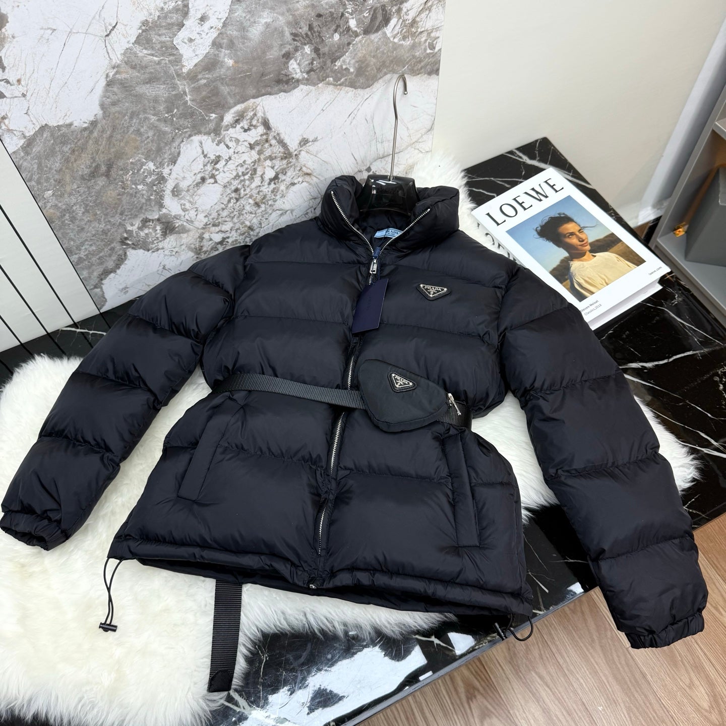 High-end version av stor rutig ner bomullsjacka / vinter casual stand-up krage förtjockad gränsöverskridande dunjacka för män och kvinnor par